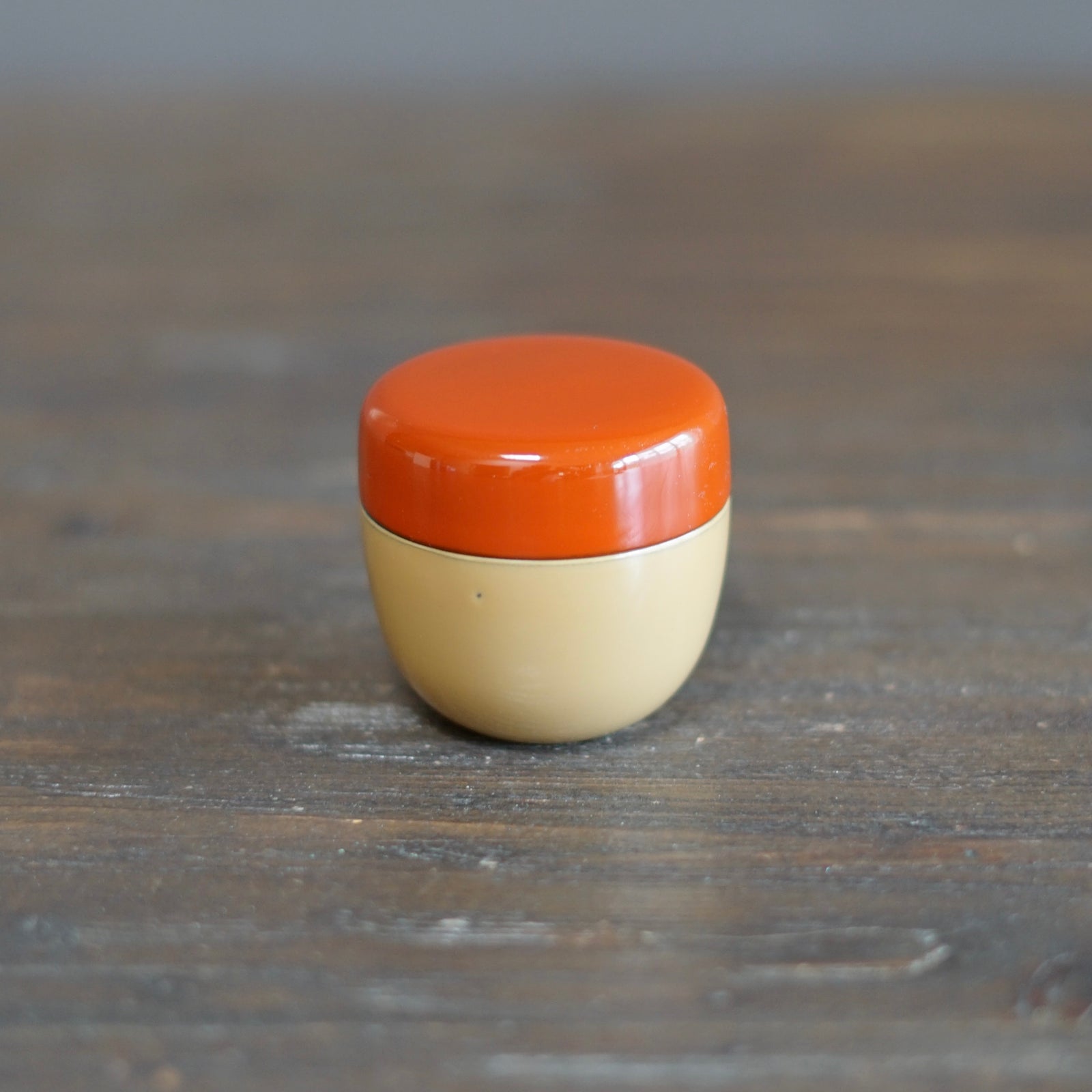 Small Red NATSUME Matcha Container #KU38B