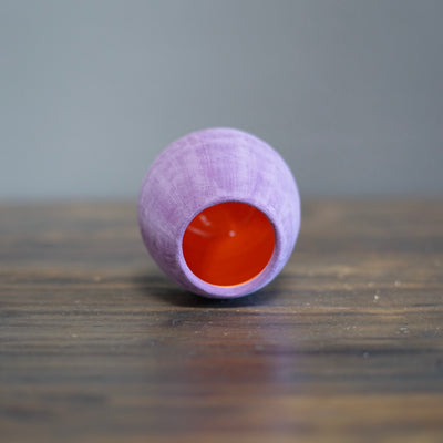 Lavender / Orange Mini Dino Vase #JT380E