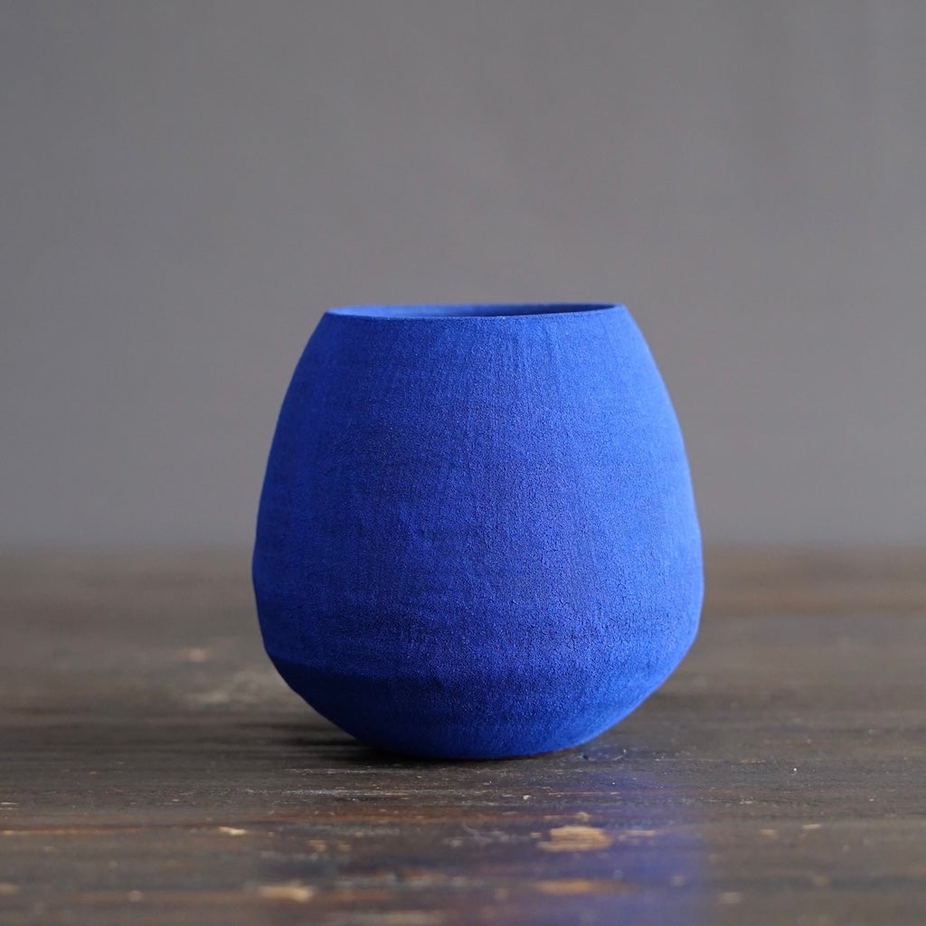 Blue / Yellow Small Dino Vase #JT442B