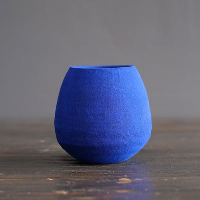 Blue / Yellow Small Dino Vase #JT442B