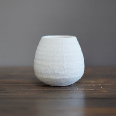 White / Red Small Dino Vase #JT382B