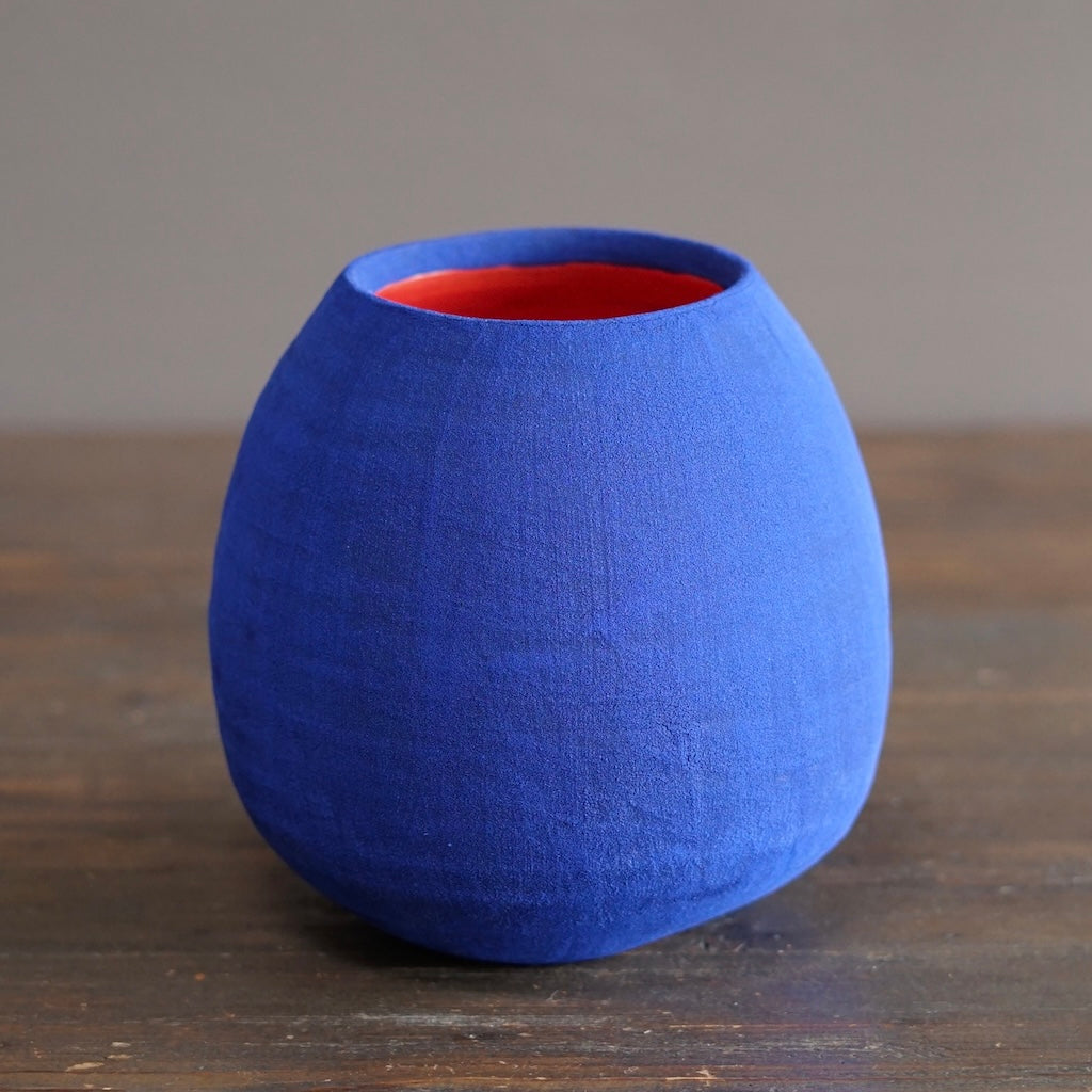 Blue / Red Dino Vase #JT440A