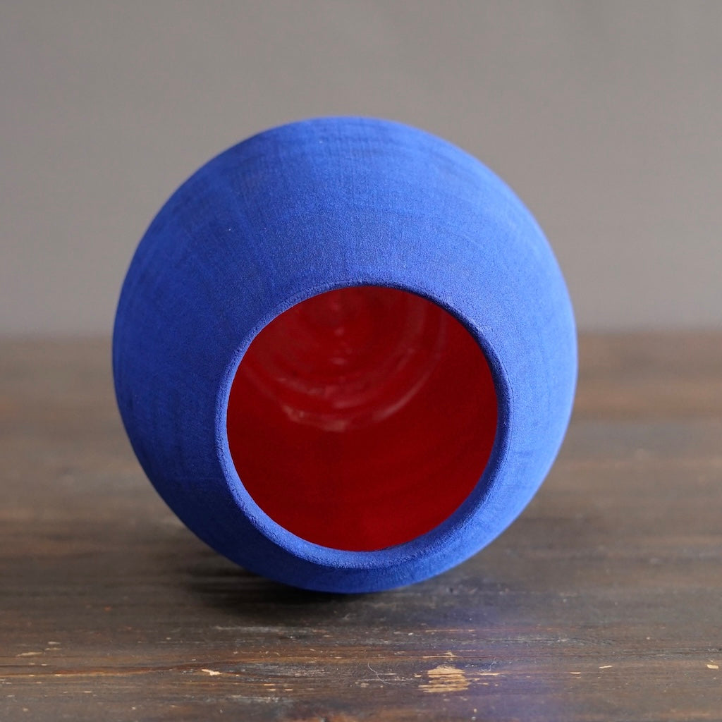 Blue / Red Dino Vase #JT440A
