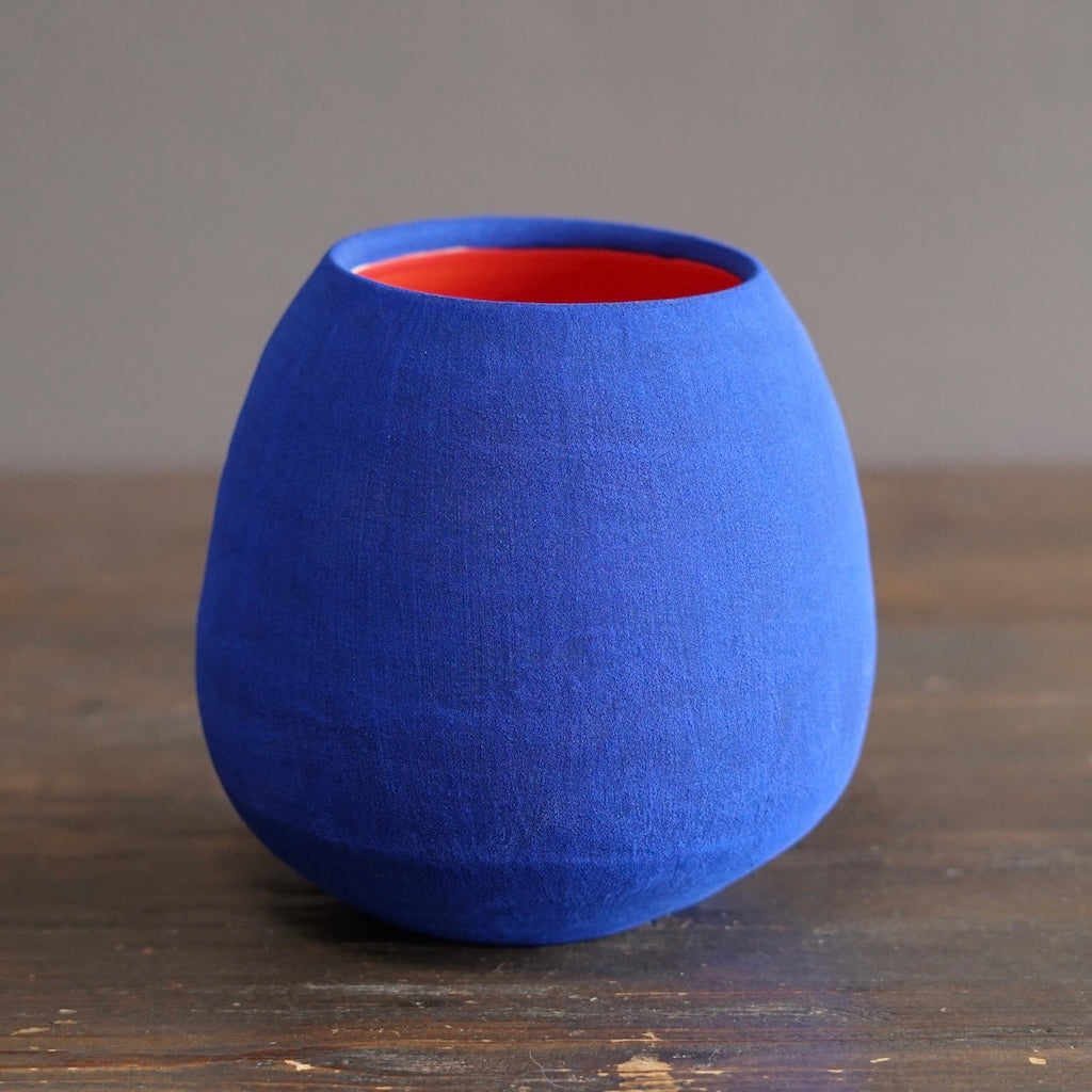 Blue / Red Dino Vase #JT440B
