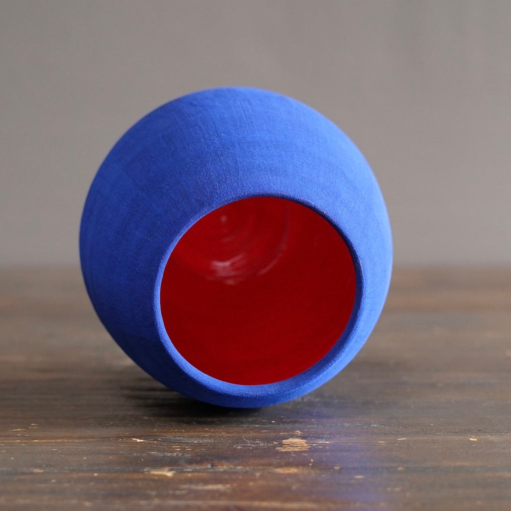 Blue / Red Dino Vase #JT440B