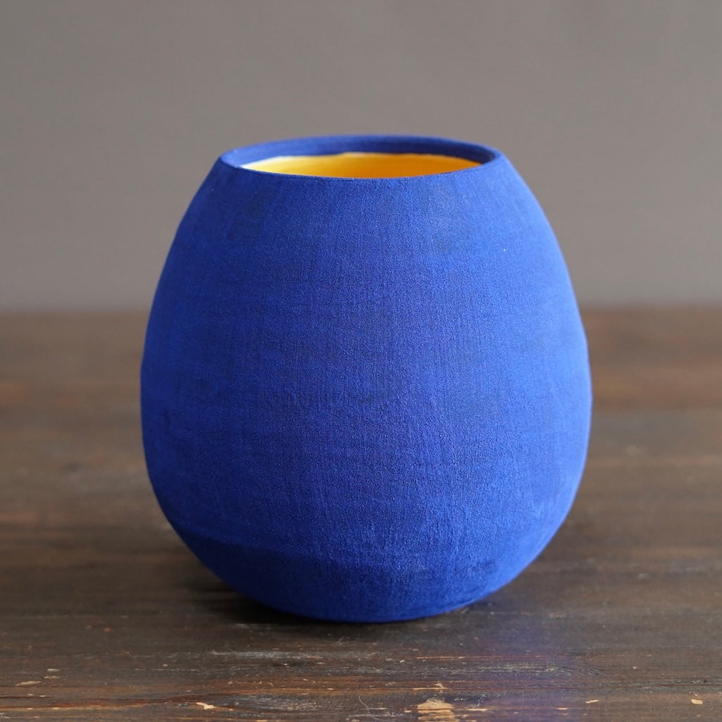 Blue / Yellow Dino Vase #JT440C