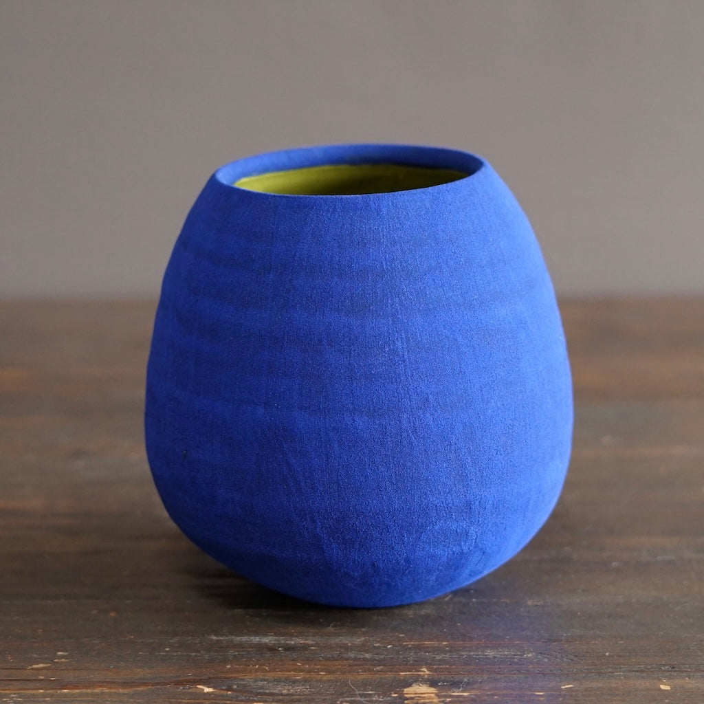 Blue / Olive Green Dino Vase #JT440D