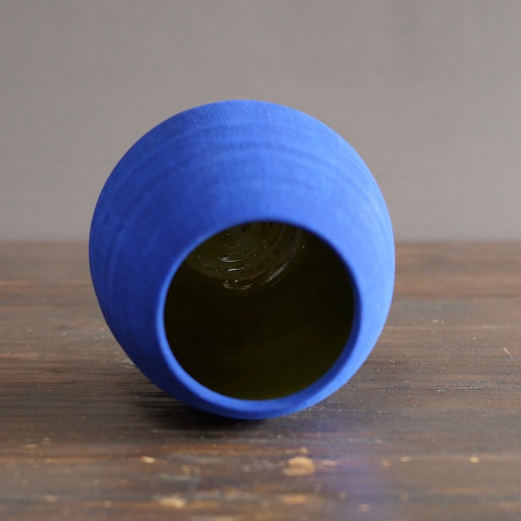 Blue / Olive Green Dino Vase #JT440D