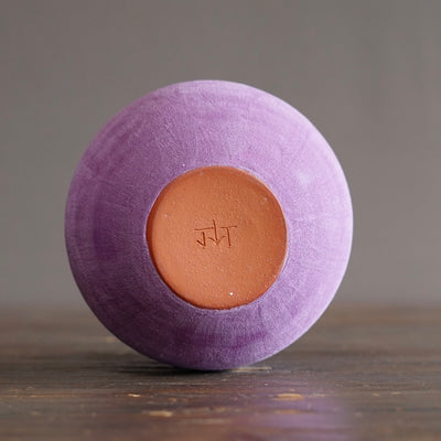 Lavender / Orange Dino Vase #JT440E
