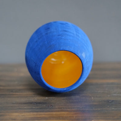 Blue / Yellow Dino Vase #JT376B