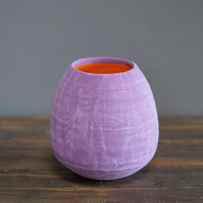 Violet / Orange Dino Vase #JT376D