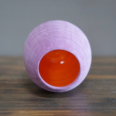 Violet / Orange Dino Vase #JT376D