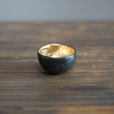 Gilded Coal GUINOMI Sake Cup #HT433B