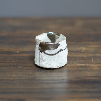 Silver Snow GUINOMI Sake Cup #HT434B