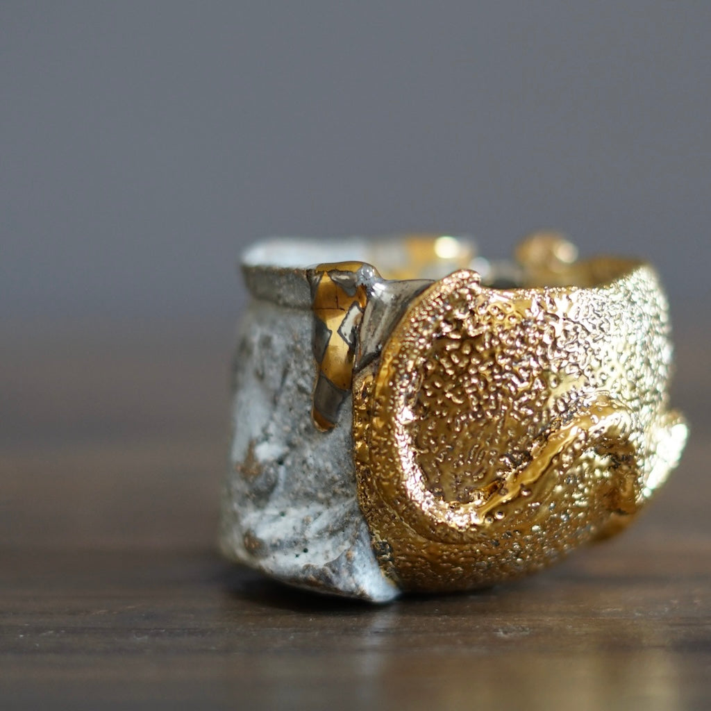 Gilded Snake GUINOMI Sake Cup #HT437