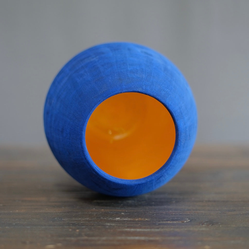 Blue / Yellow Dino Vase #JT408A