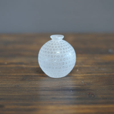 White Globe Bud Vase #YY2A