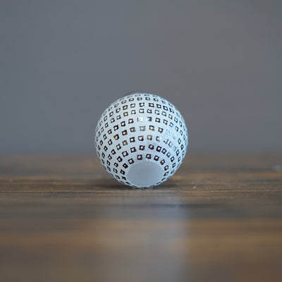 Black / White Globe Bud Vase #YY2B