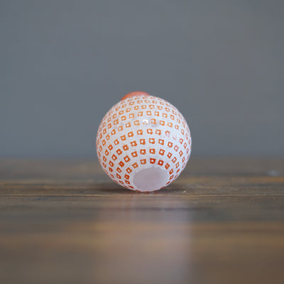 Orange Globe Bud Vase #YY2C