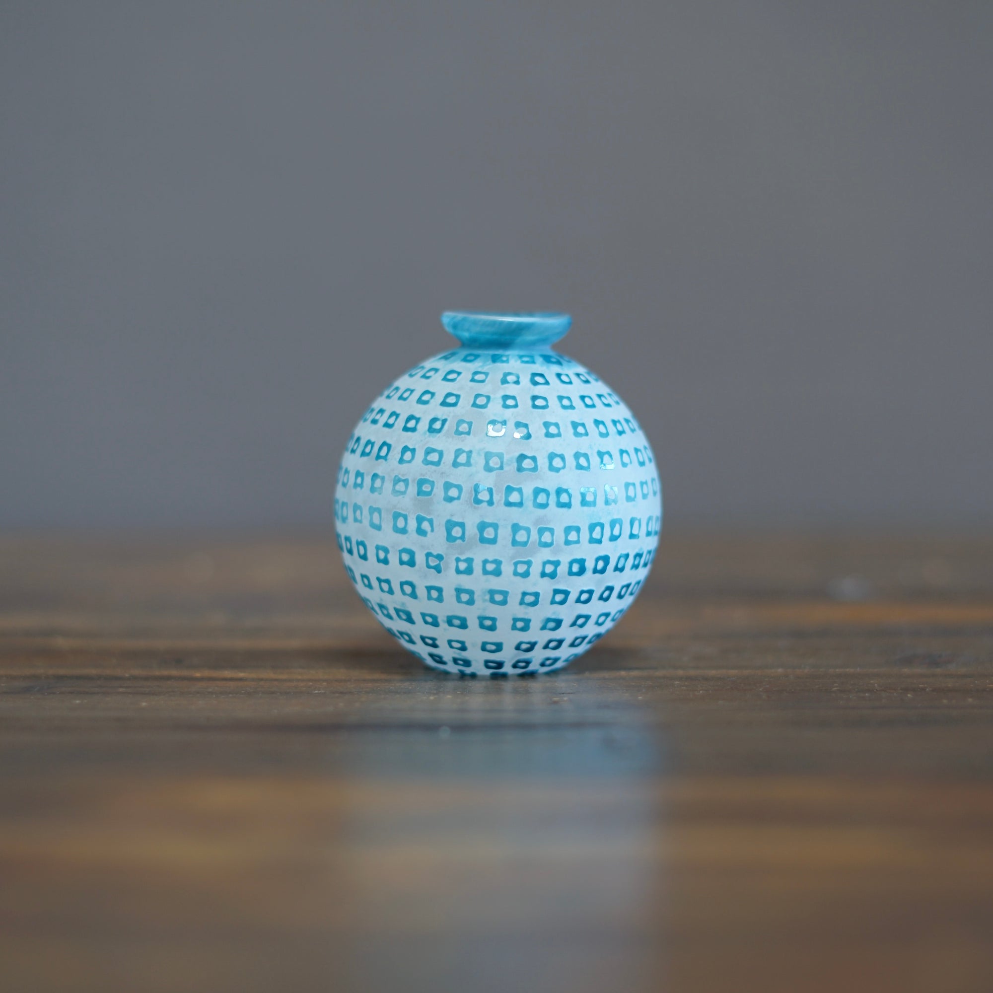 Blue Globe Bud Vase #YY2D