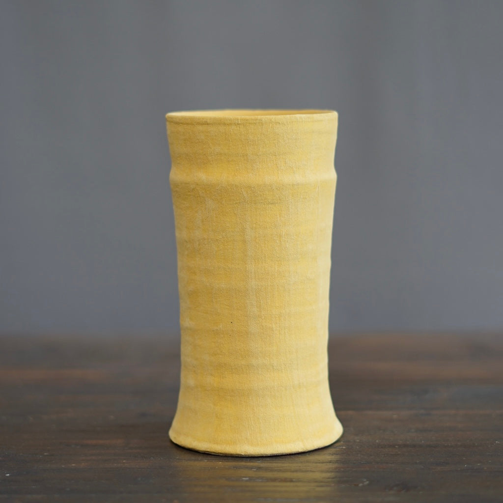 Yellow / Orange Column Vase #JT411