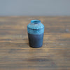 Blue Etched Bud Vase #YY3C
