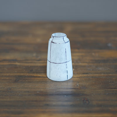 White Bud Vase #YY1A