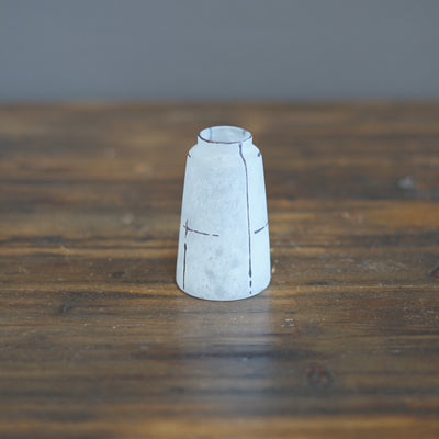 White Bud Vase #YY1A