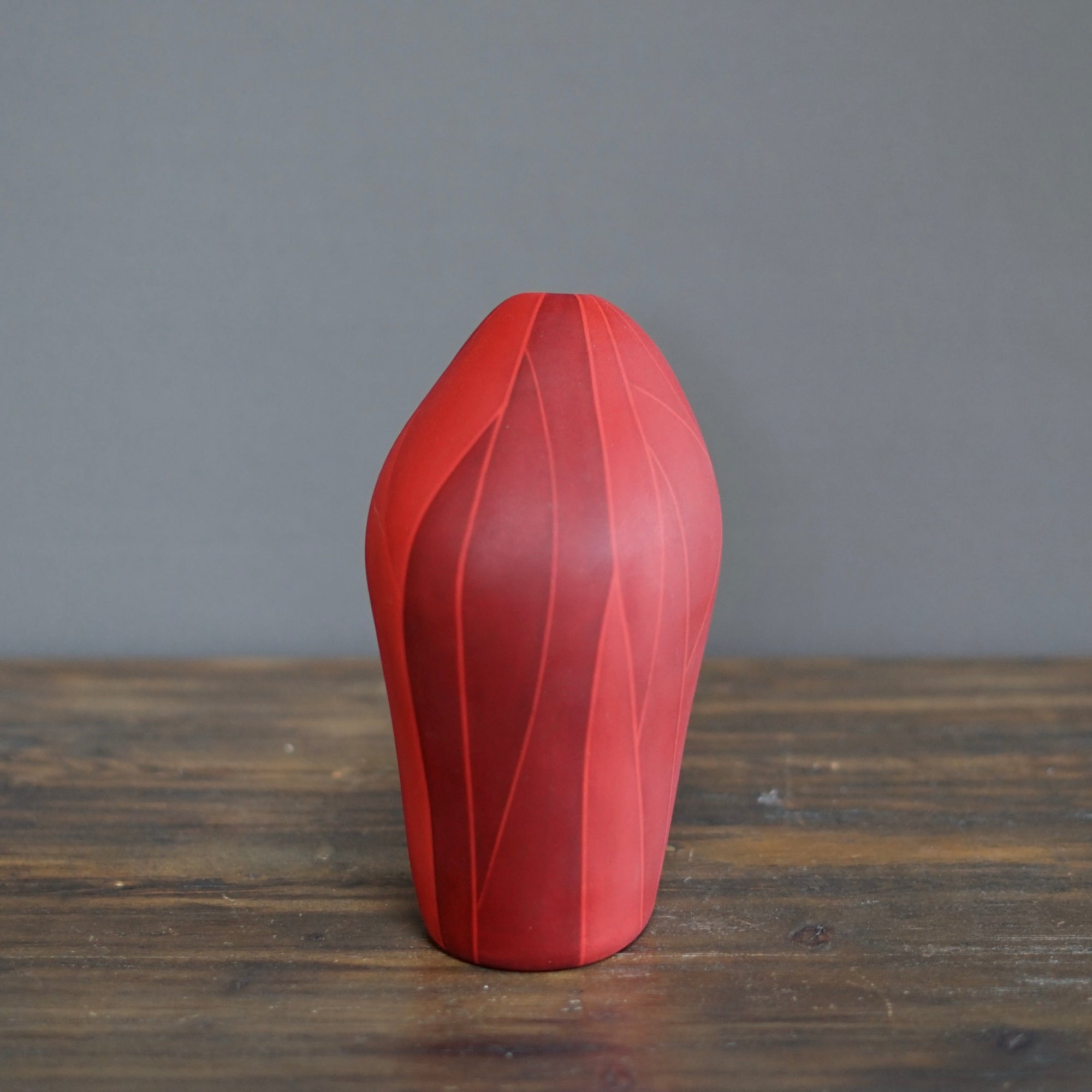 Small Red Flower Vase #AY5