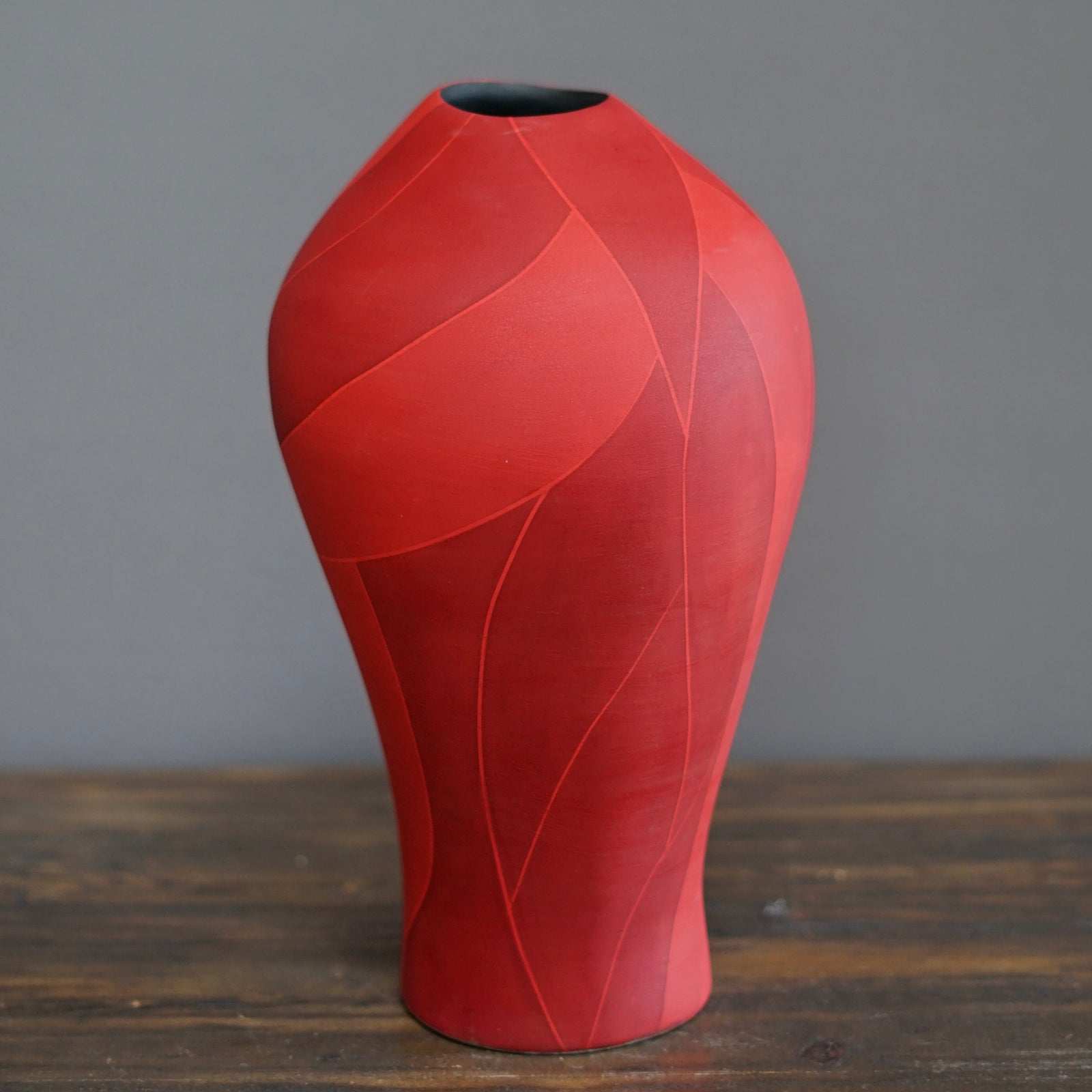 Red Flower Vase #AY7