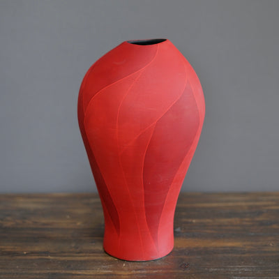 Red Flower Vase #AY7