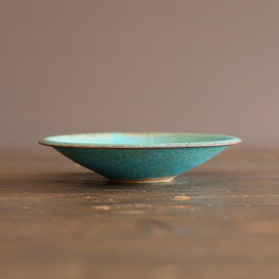 Turquoise Small Shallow Bowl #MS006J
