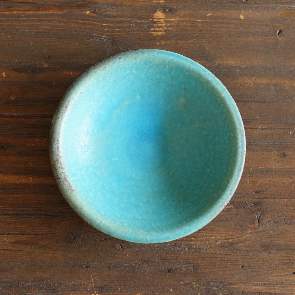 Turquoise Small Shallow Bowl #MS006L