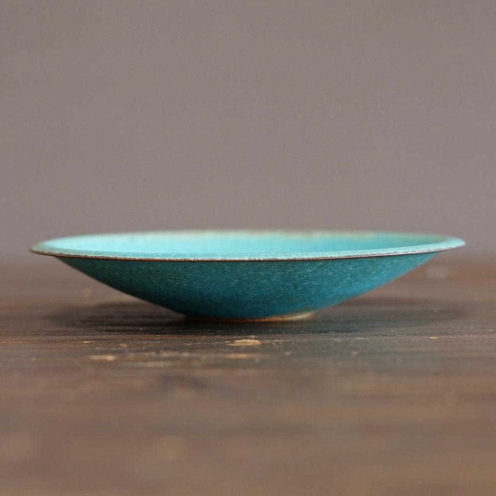 Turquoise Medium Shallow Bowl #MS007L