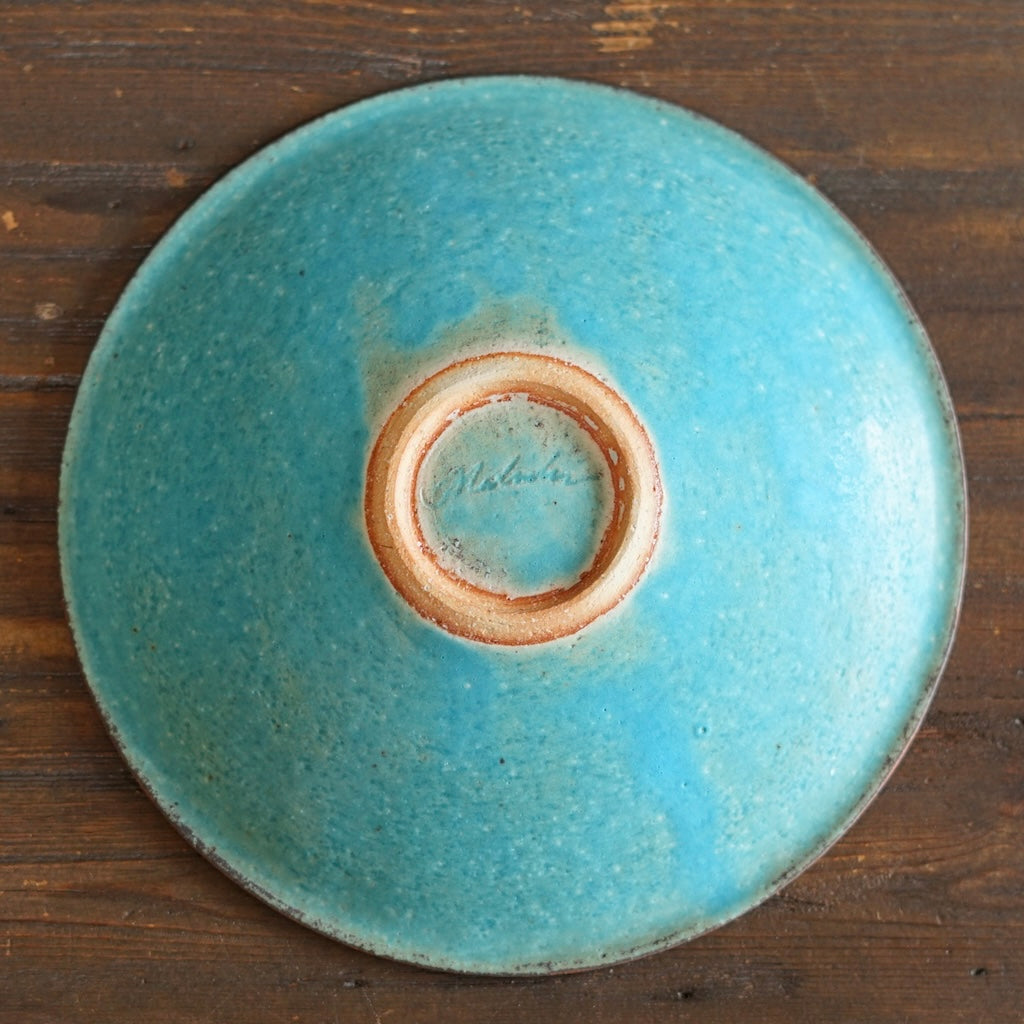 Turquoise Medium Shallow Bowl #MS007L