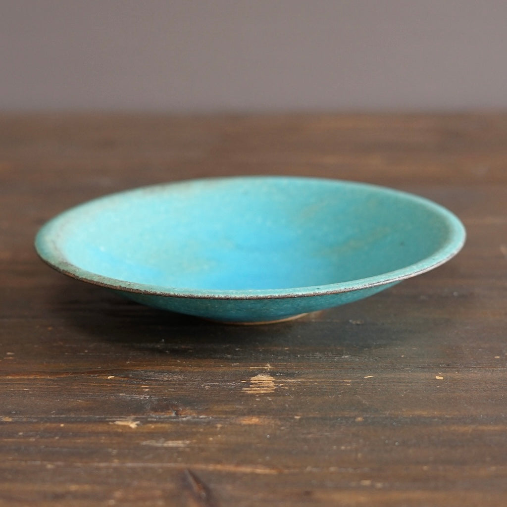 Turquoise Medium Shallow Bowl #MS007M
