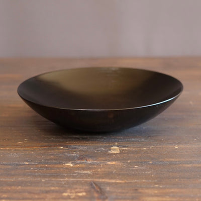 Black Japanese Zelkova Shallow Bowl #G4712BKB