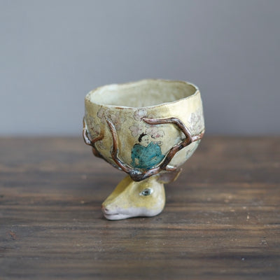 Deer Head Tea Cup #MA115A