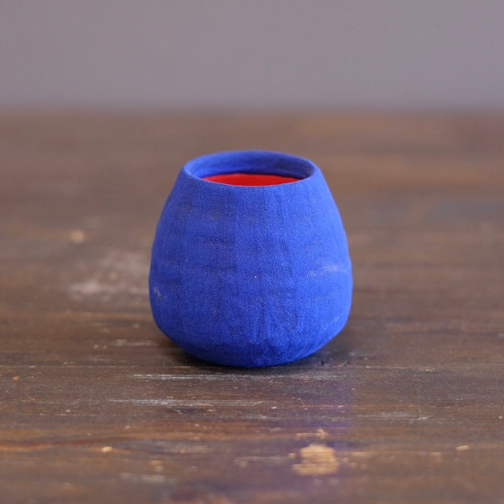 Blue / Red mini Dino Vase #JT438D