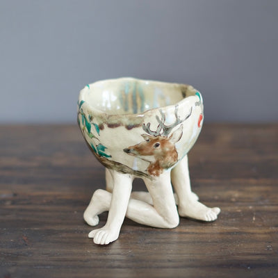 Wiggly Limbs Tea Ceremony Bowl #MA117
