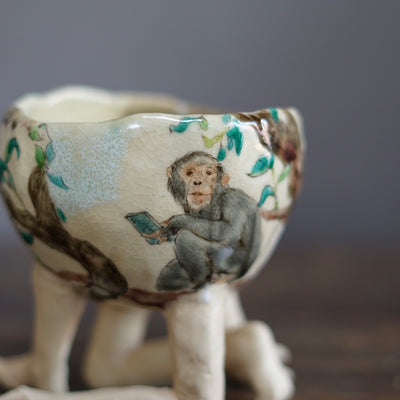 Wiggly Limbs Tea Ceremony Bowl #MA117