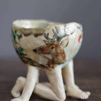 Wiggly Limbs Tea Ceremony Bowl #MA117