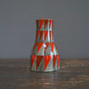 Geometric Red Vase #253