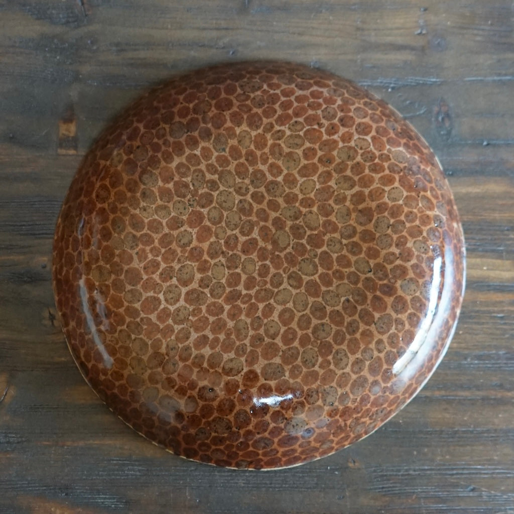 Dots Brown Deep Plate #LK806A