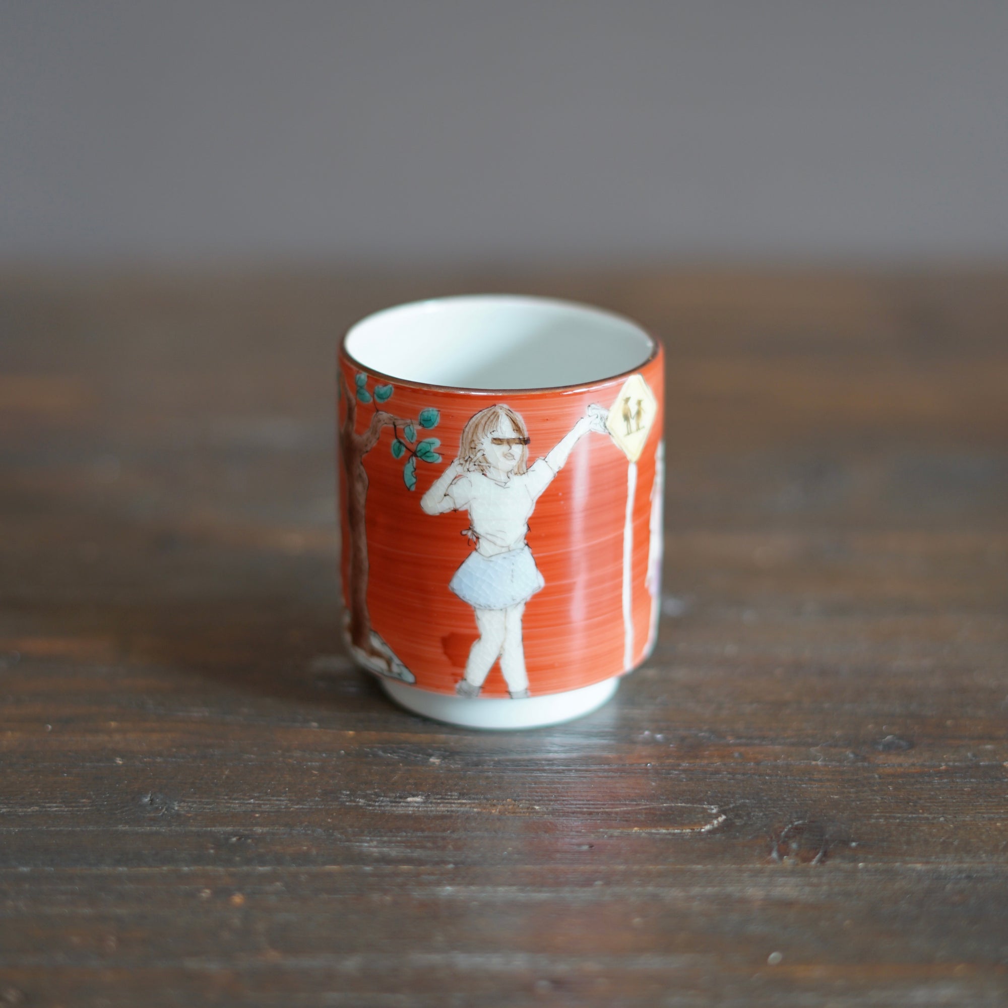 KUTANI-ISH YUNOMI Tea Cup #MA131E