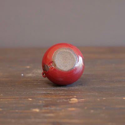 Wood Fired Red Hanging Flower Vase #SY932