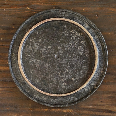 Disc Plate, Iron Glaze Finish #MG3