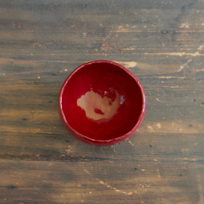 Red Glaze Round Tea Cup #HT360