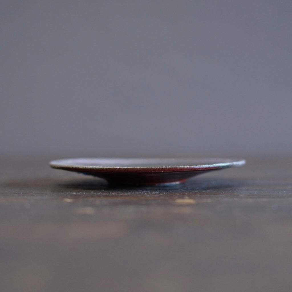 Wood Fired Small Red Plate #SY112