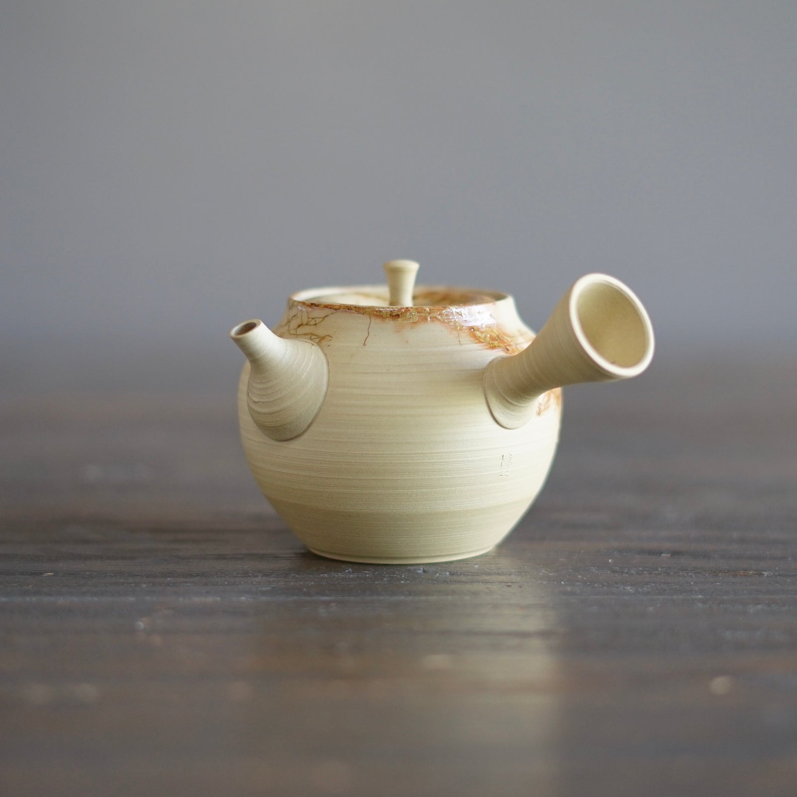 Scarlet MOGAKE KYUSU Teapot #MH3